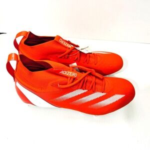 Adidas SM adizero IMPACT+ Football Cleats ORANGE White IH7460 Men's Size 13.5
